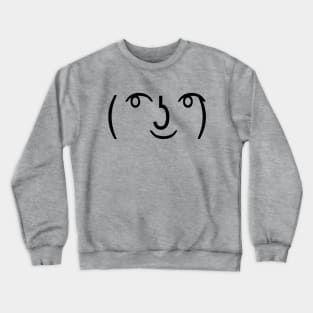 Black | ( ͡° ͜ʖ ͡°) Regular Lenny Face Crewneck Sweatshirt